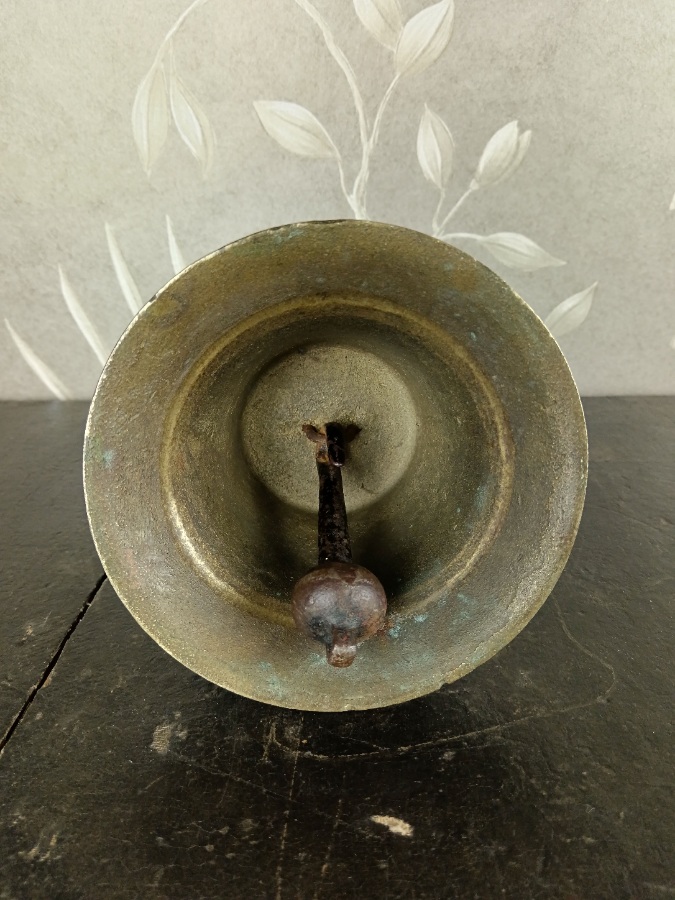 WWII British Military Cast Brass ARP Handbell  Warning Bell c.1940 (5).jpg